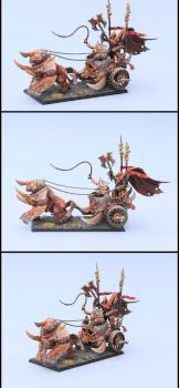 Warriors of Chaos - Gorebeast Chariot by lono