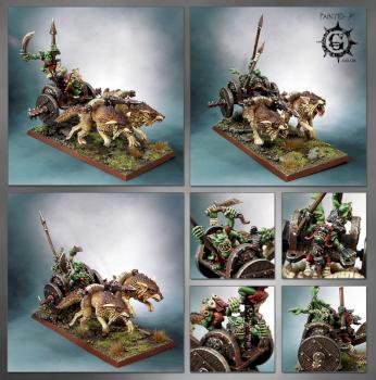 Goblin Wolf Chariots by Painted By-g