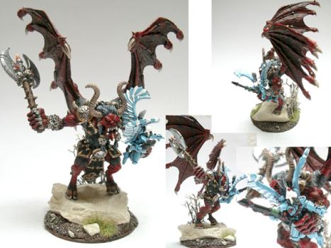 Greater Daemon of Khorne with Eldar by Lionheart