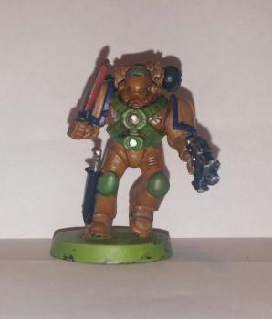 Brown Space Marine by Thaumiel_Nerub