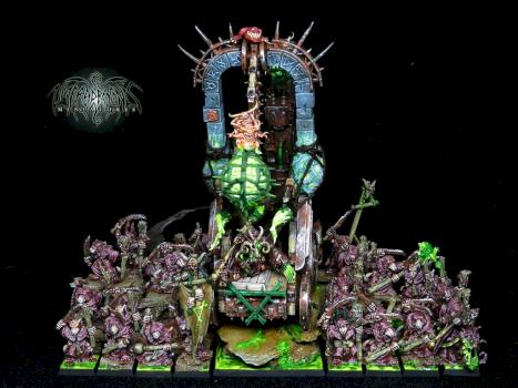 Skaven Plague Furnace & Plague Monks by Umbra Draconis