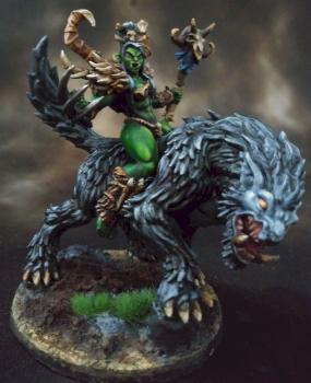 Orc shaman on worg by DMcc