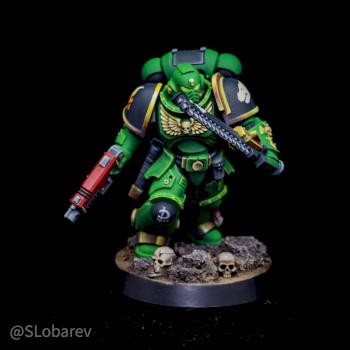 Salamanders Primaris Assault Intercessor sergeant by El Sabel