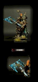 Warhammer Battle krell Wight King with Black Axe . by Hexagone Club