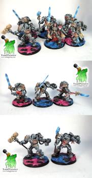 Grey Knights Captain Stern & Terminators by Toadpainter