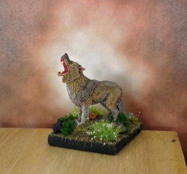 Ral Partha Howling Wolf by Dead Bard Miniatures