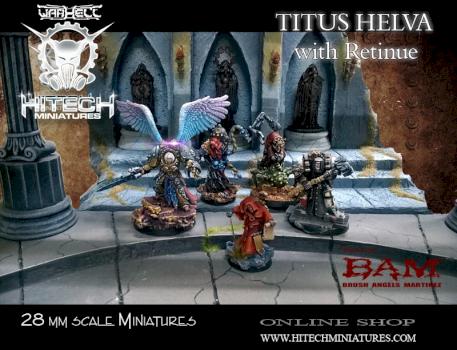 Titus Helva and retinue Hitechminiatures by hitechminiatures2