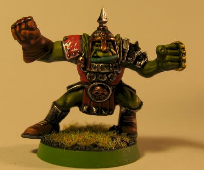 Plastic Bloodbowl Orc by pudding