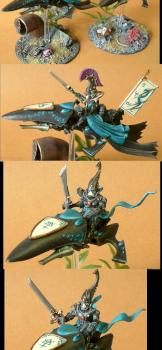 Eldar Farseer and Warlocks on Jetbikes by Inq Tiberius