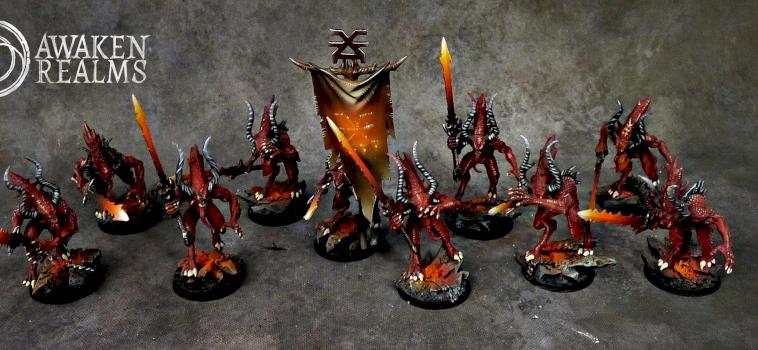 Daemons of Khorne Bloodletters by Awaken Realms