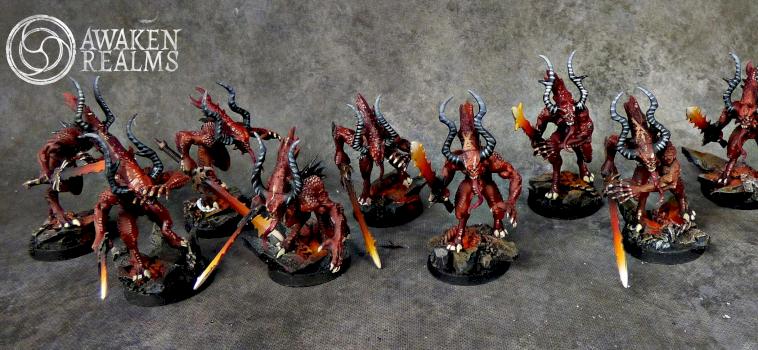 Daemons of Khorne Bloodletters by Awaken Realms