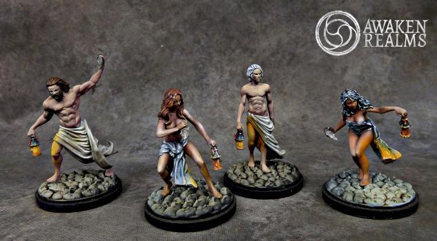 Kingdom Death starting survivors by Awaken Realms