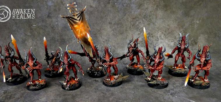 Daemons of Khorne Bloodletters by Awaken Realms