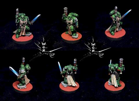 Dark Angels Primaris Lieutenant Zakariah Warhammer 40K by CroWarGamePainting