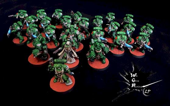 Primaris Dark Angels Army Commission Warhammer 40K by CroWarGamePainting