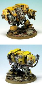 Imperial Fists Dreadnought by Addasko