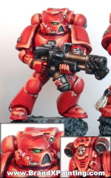 Blood Angels Tactical with Flamer by brandxpainting