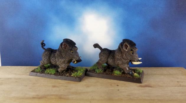 Dire Boars by Dead Bard Miniatures