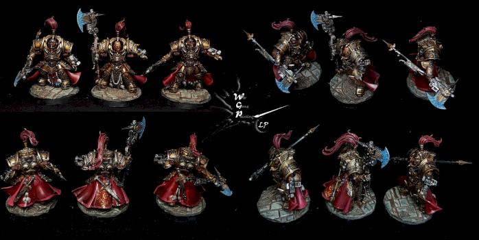 Allarus Custodians Adeptus Custodes Painted Warhammer 40K by CroWarGamePainting