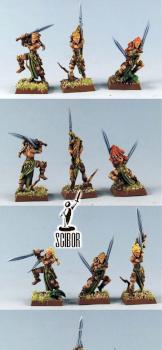 WARHAMMER Wood Elf Wardancers by Scibor