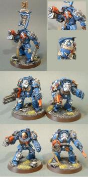 Ultramarine Terminator Squad 1 by darkartminiatures