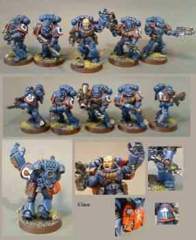 Ultramarines Tactical Squad2, 3rd Company by darkartminiatures