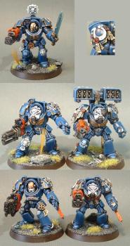 Ultramarine Terminator Squad 2 by darkartminiatures