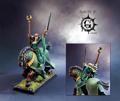 Bretonnian Damsel on Horse by Painted By-g