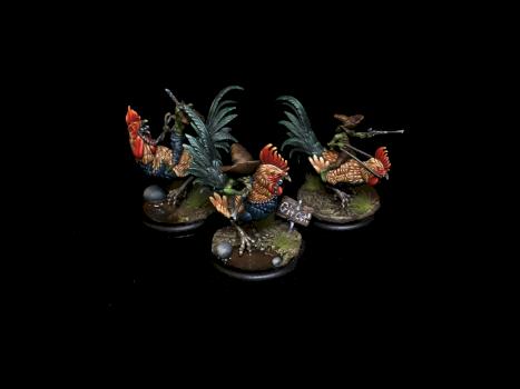 Malifaux - Rooster Riders by Wormstrum