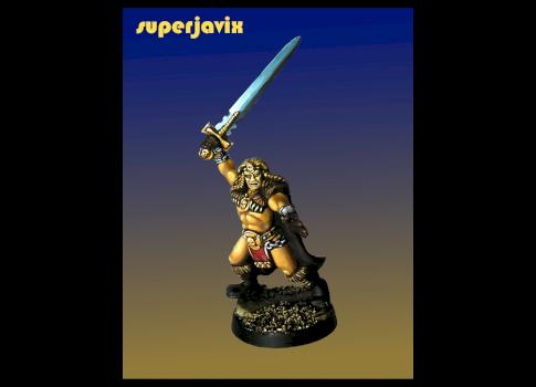 Warhammer Quest Barbarian by superjavix