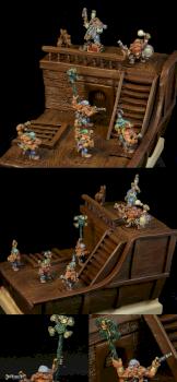 Long Drong's and White Dwarf's pirate ship by LittleGreenDwarf