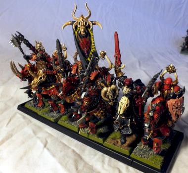 Chaos Knights with the Mark of Khorne by The Green Man