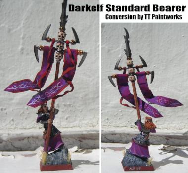 Darkelf Standardbearer by Mohorc