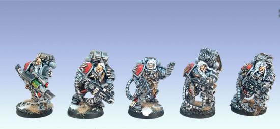 Space Wolves Long Fangs Unit by leprechaun studio