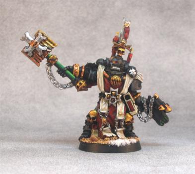 Black Templar Chaplain Grimaldus by fortress miniatures