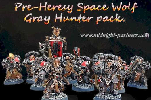 SOLD US. - Pre-Heresy Horus / Heresy Space Wolves Grey Hunter Pack by ronin074