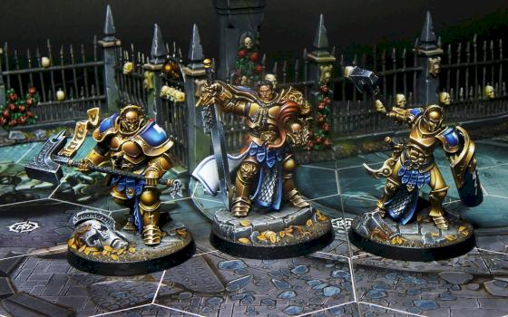 Underworlds Shadespire Stormcast eternals. Severin Steelheart, Obryn the bold, Angharad Brighthammer by karpunk