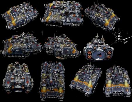 Primaris Repulsor Space Wolves Modded #2 Warhammer 40K by CroWarGamePainting