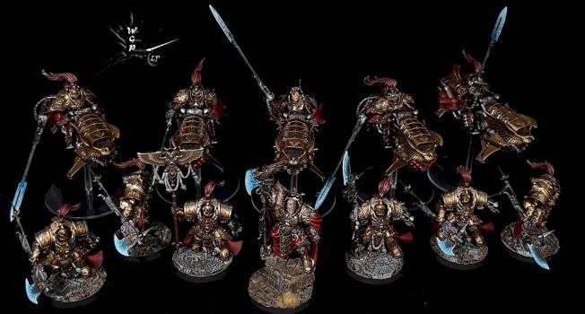 Adeptus Custodes Main Army Force Warhammer 40K by CroWarGamePainting