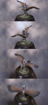 Warmaster High Elf Lord on Eagle (10mm) by legdba