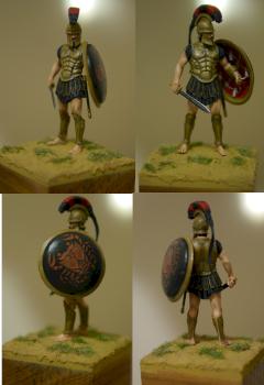 54mm Romeo models Sicilian Hoplite by silencer TW