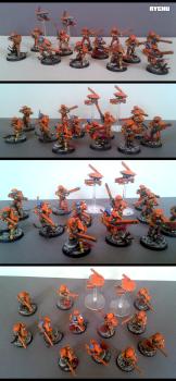 TAU Firewarrior squad by RYCHU666