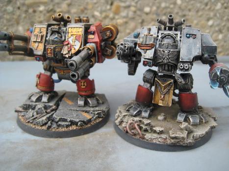 Grey Knights Dreadnoughts (Cybots) by Robin B