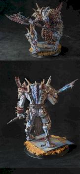 KHORNE DAEMON PRINCE AND HERALD by Mi³ek