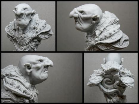 Goblin Warrior bust by giorgosts