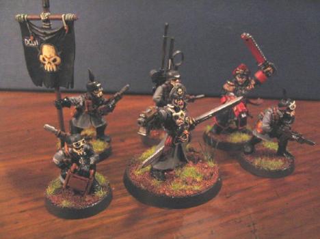 Captain Totenweld of the 656th Krieg Death Korps and his command squad by BobaHat