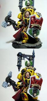 Imperial Fists Captain Lysander - WIP by misterjustin