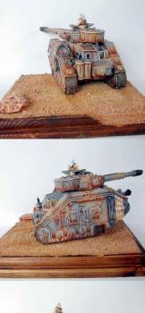 German Golden Demon 04, Silver and Best of Show 40k Vehicules, Tallarn Leman Russ by FW Tibald