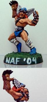 Norse catcher for Blood Bowl by kwailung