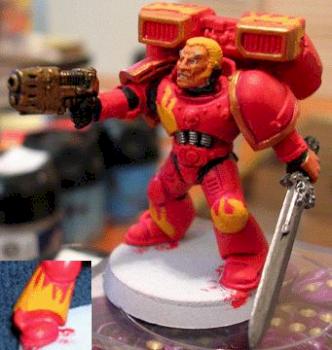 Blood angels force commander WIP by Justicar Billybob